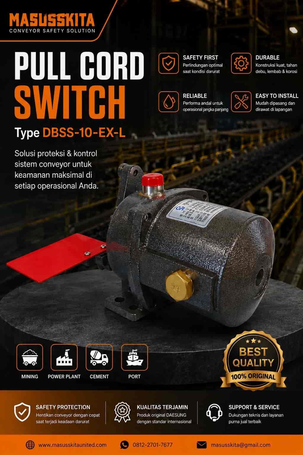 pull cord switch DBSS-10EX